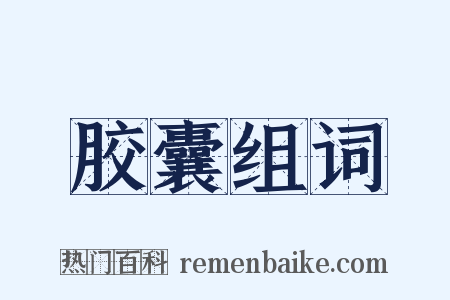 胶囊组词是什么意思的图片